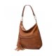 WOMEN'S TOP HANDLE HANDBAGS SHOULDER HOBOTOTE PURSE - BROWN