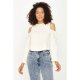 Ecru Cold Shoulder Sweat