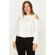 Ecru Cold Shoulder Sweat