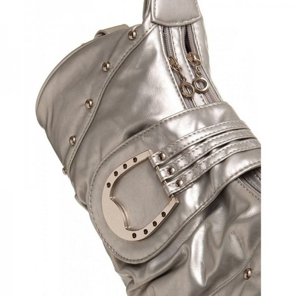 HOBO WOMEN HANDBAG SHOULDER HANDBAG HANDBAGS FOR ALL - SILVER