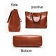 WOMEN TOP HANDLE SATCHEL HANDBAGS BAG SHOULDER HOBO MESSENGER BAG TOTE PURSE - BROWN