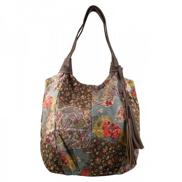 WOMEN'S / GIRLS HIPPY HOBO TOTE MULTIPLE DESIGNS ON CANVAS / FAUX LEATHER MATERIAL HANDBAG