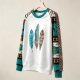 Modern Print Long Sleeve Top