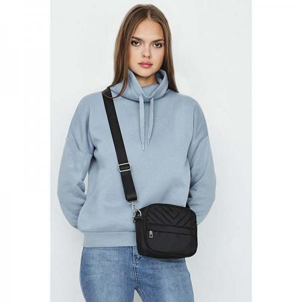 Dark Winter Blue Funnel Neck Sweat