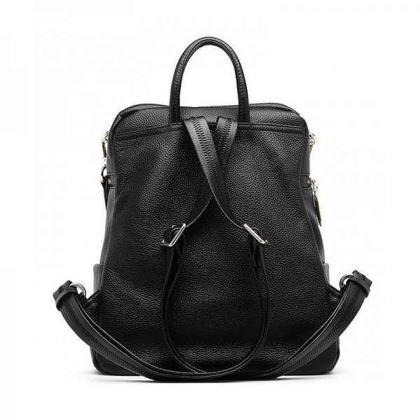 VALENTINE'S DAY GIFTS LEATHER BACKPACK PURSE FOR WOMEN GIRLS FASHION SCHOOL SATCHEL SHOULDER BAGS - BLACK