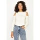 Ecru Cold Shoulder Sweat