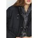 Black Duvet Longline Puffer Jacket