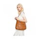 WOMEN'S TOP HANDLE HANDBAGS SHOULDER HOBOTOTE PURSE - BROWN